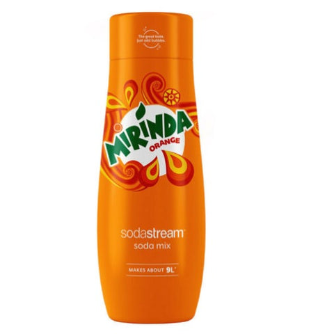 3x SodaStream 440ml Soda Mix Mirinda Orange Flavour- Makes About 9L Soda