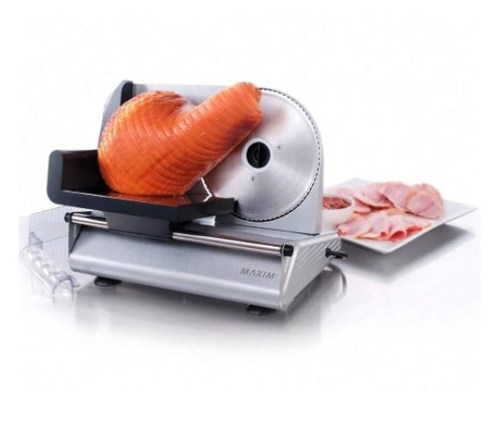 Maxim 200W Electric Food Slicer Meat/Cheese/Fruit/Vegetables- Bread/ Processor