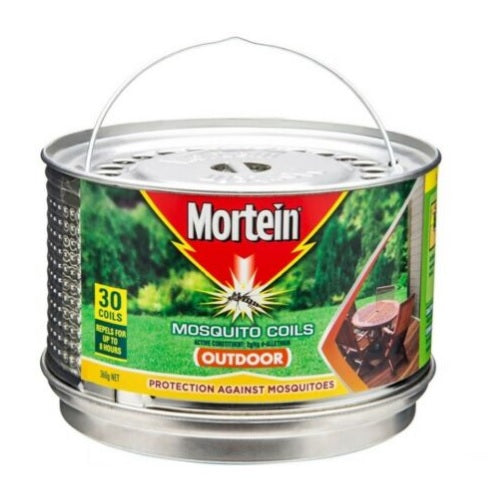 Mortein Repellent Incense Mosquito Mozzi Coils w/ Metal Hanging Burner- 30 Pack - Sydney Electronics