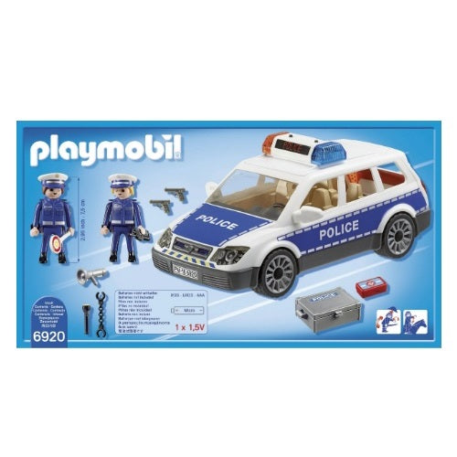 Playmobil Kids Police Car with Lights and Sound Pretend Play- Great For Kids Fun