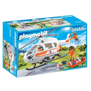 Playmobil Kids Rescue Helicopter Pretend Play- Great For Kids Fun