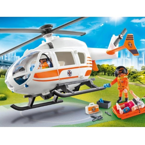 Playmobil Kids Rescue Helicopter Pretend Play- Great For Kids Fun