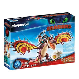 Playmobil Kids Dragon Racing Snotlout and Hookfang Pretend Play- Great For Kids