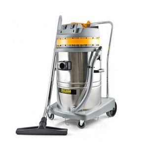 Pullman 60L Two Motor Stainless Steel Wet/Dry Commercial Canister Vacuum Cleaner