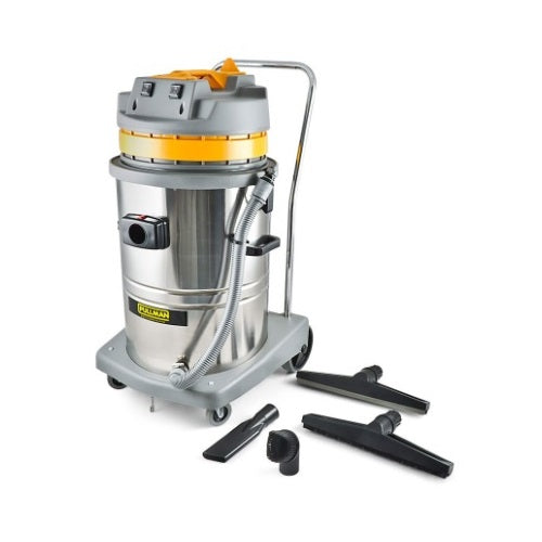 Pullman 60L Two Motor Stainless Steel Wet/Dry Commercial Canister Vacuum Cleaner
