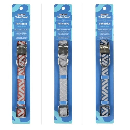 Purina Reflective Dog Collar Large- Adjustable 45- 75cm/ Anti- Slip Safety