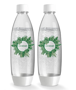 SodaStream 1L Carbonating Fuse Bottles Country Mint Set Of 2 In Package