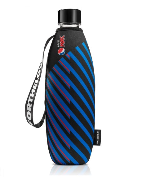 SodaStream Insulated Bottle Sleeve Cover with/ Convenient Carry Loop- Pepsi