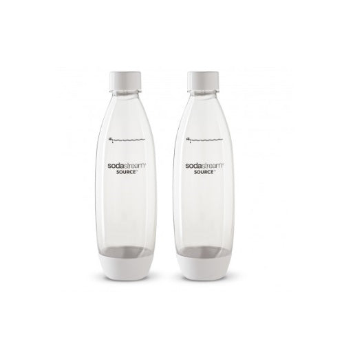 Sodastream 1L Carbonating Bottles White Edition Set Of 2 In Package - Sydney Electronics