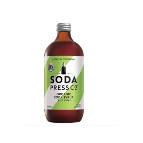 SodaStream 500ml Soda Press Organic Crisp Apple Syrup- Makes 16 Drinks