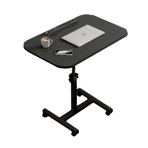 Movable Lifting Computer Table Bedside Portable Table/ Adjustable/ Sturdy and Secure Design- White