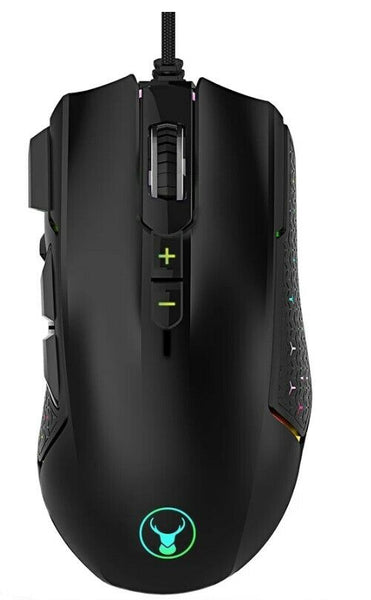Bonelk RGB USB 8D Optical Gaming Mouse- Perfect For Gamers- Soft Touch Grips