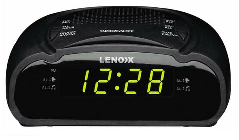 Lenoxx AM/ FM LED Display Clock Radio Alarm Clock- CR21 - Sydney Electronics