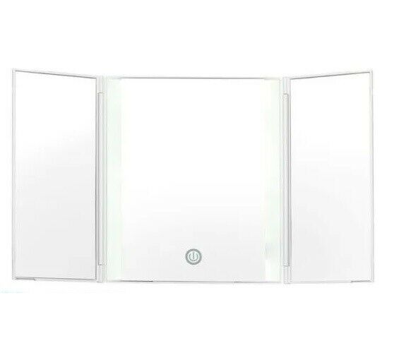 Conair Finesse LED Tri- Fold Lighted Beauty Mirror- Adjustable Stand