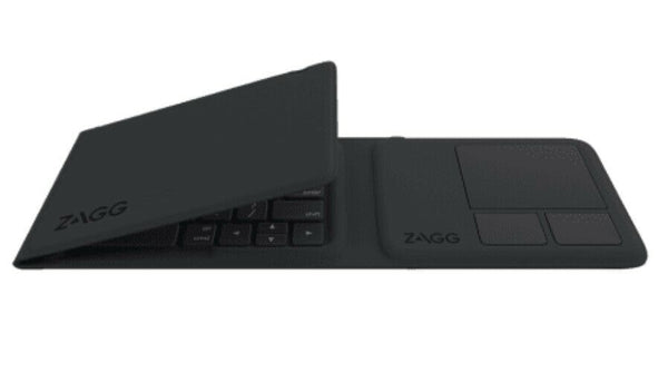Zagg Tri-Fold Universal Bluetooth Wireless Keyboard with Touchpad- Black