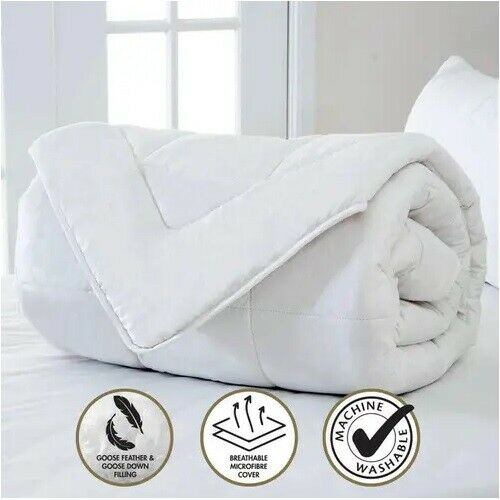 Hacienda Goose Feather Quilt/ Doona for Queen Size Bed 500gsm Machine/Washable - Sydney Electronics