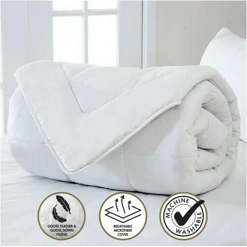 Hacienda Goose Feather Quilt/ Doona for Double Size Bed 500gsm Machine/Washable - Sydney Electronics