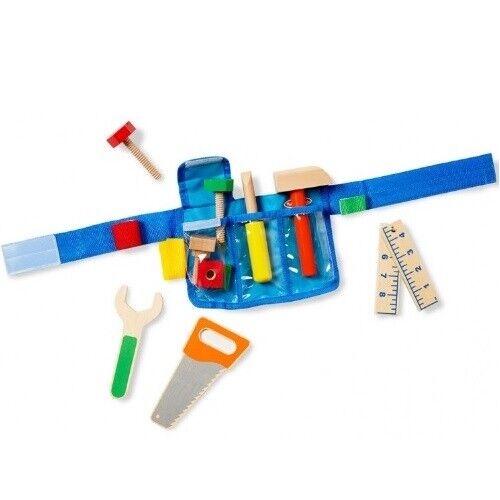 Melissa & Doug Deluxe Tool Belt Set Construction Pretend Play- Great For Kids