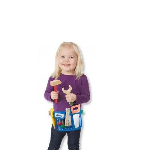 Melissa & Doug Deluxe Tool Belt Set Construction Pretend Play- Great For Kids