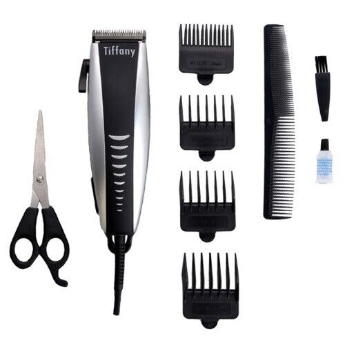 Tiffany Stainless Steel Blades Hair Clipper Trimmer Groomer Kit w/ Comb- HC150