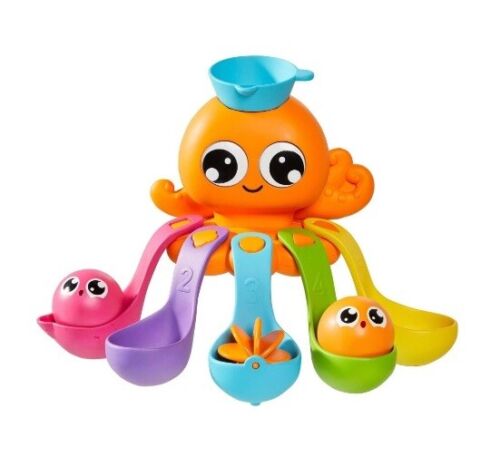 Tomy Toomies 7-In-1 Tubside Tala Octopus Bath Toy Educational Kids/ Toddler- 12m