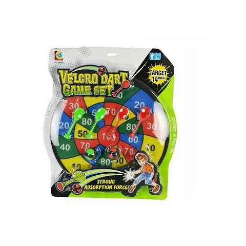 Velcro Dart Set For Kids- 14' Inch Dartboard Target- Great For Kids/ Fun - Sydney Electronics