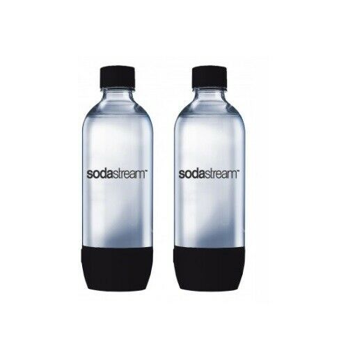 SodaStream 1L Carbonating Bottles Black Set Of 2 In Package - Sydney Electronics