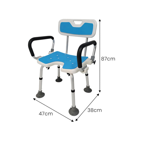 Orthonica Shower Chair with Adjustable Armrests