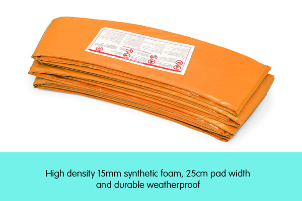Powertrain Replacement Trampoline Spring Safety Pad - 10ft Orange